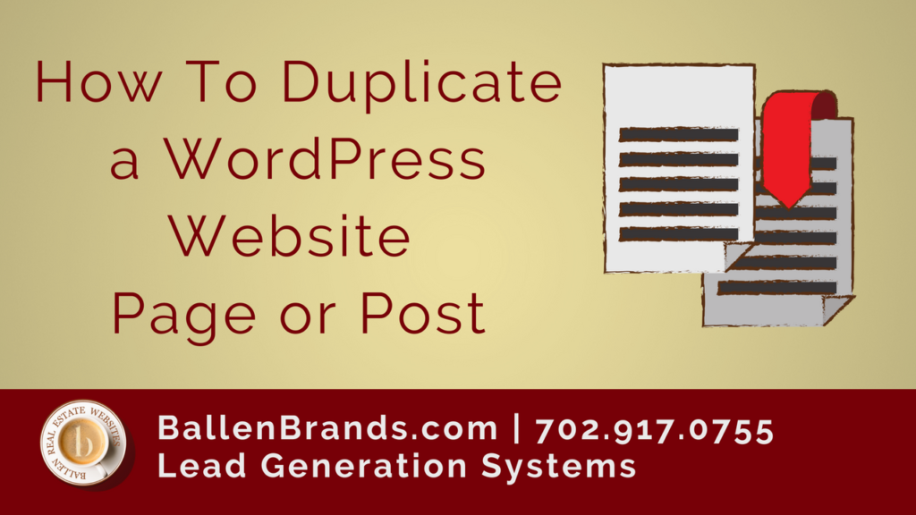 wordpress duplicate page