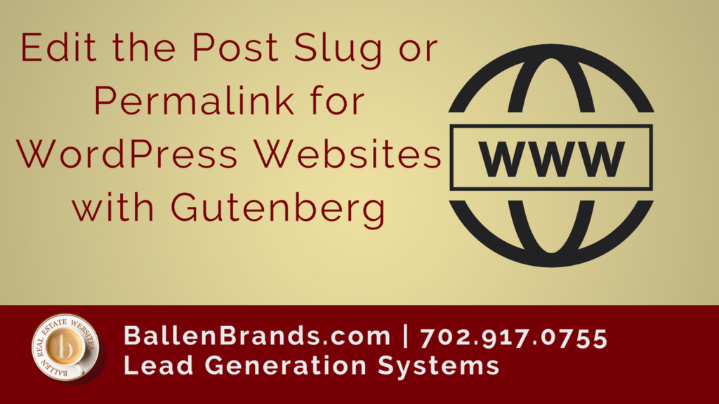 Edit the Post Slug or Permalink for WordPress Websites with Gutenberg