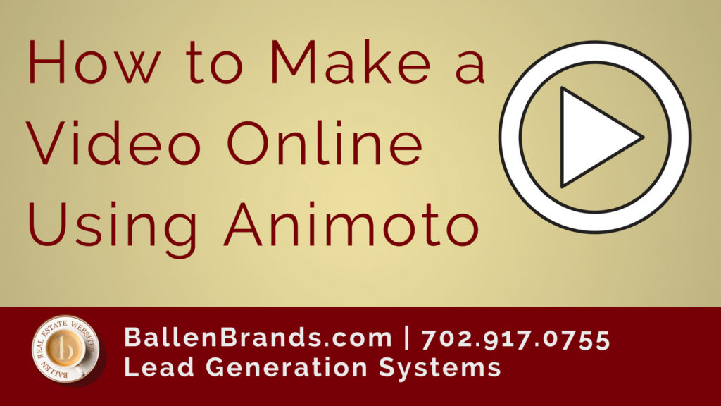 How to Make a Video Online Using Animoto