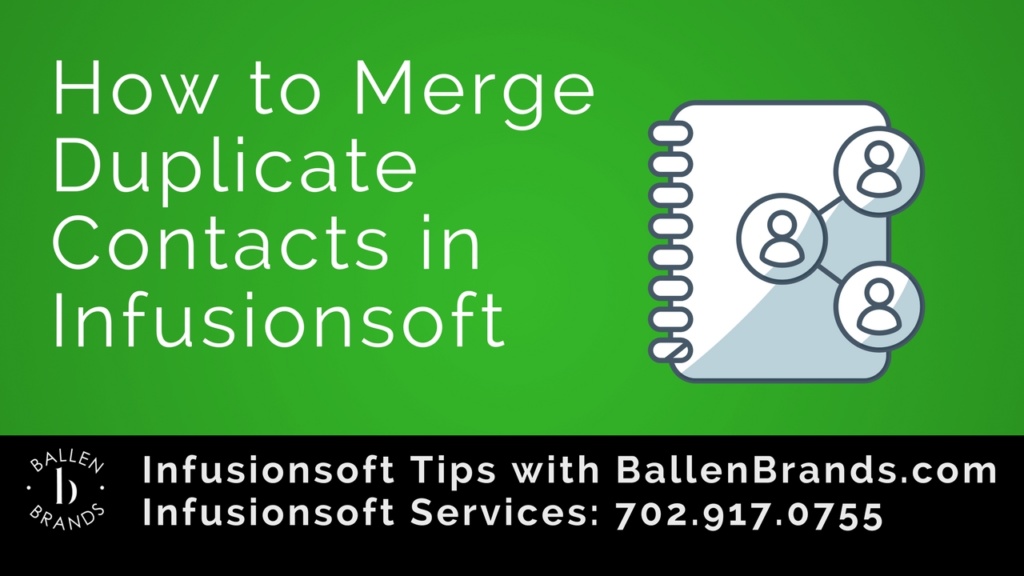 How to Merge Duplicate Contacts in Infusionsoft