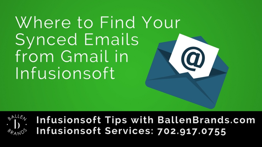 Where to Find Your Synced Emails from Gmail in Infusionsoft