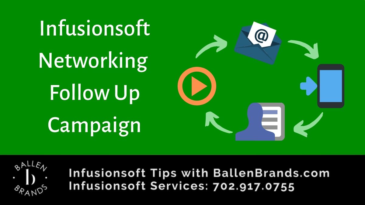 Infusionsoft Networking Follow Up Campaign