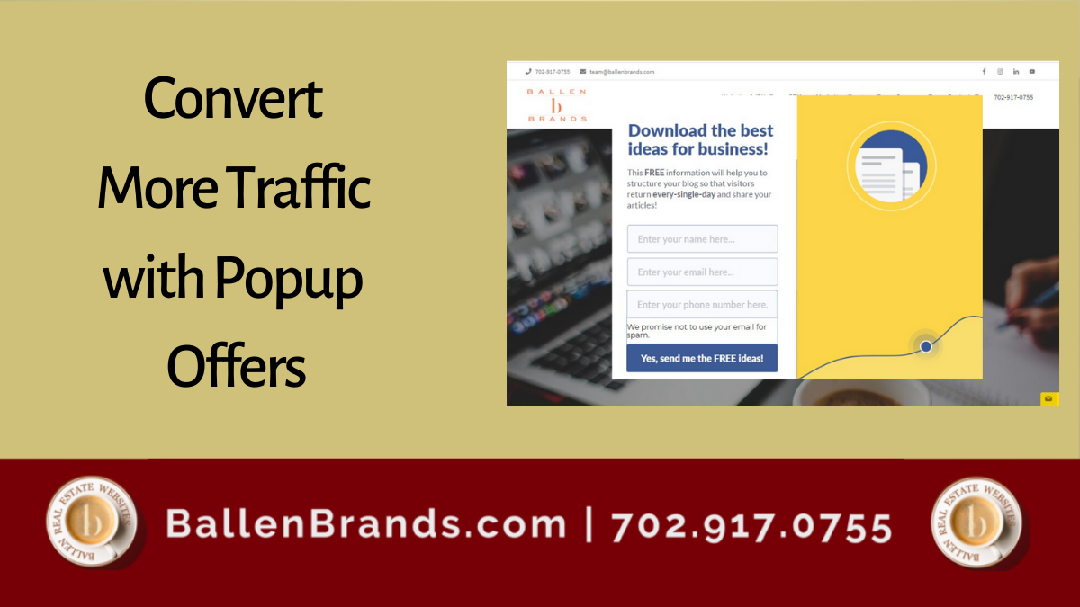 Convert More Traffic with Popup Offers