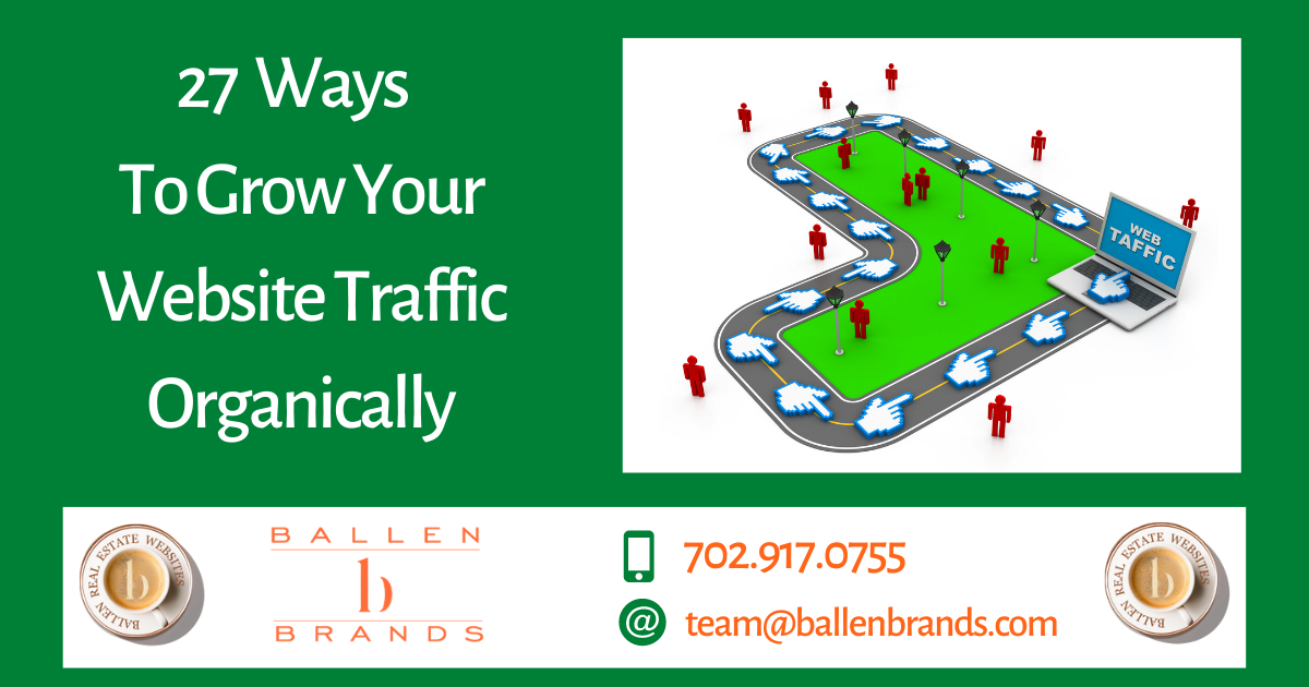 27 Ways to Grow Your Website Traffic Organically