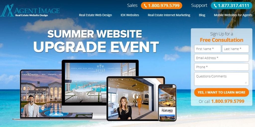 Real Estate Agent Website Builder with IDX - IXACT Contact