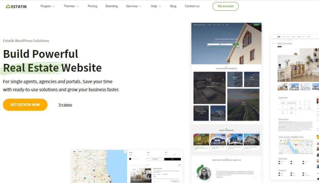 Estatik Build a WordPress real estate website