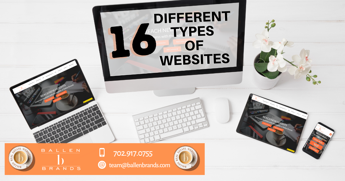 Sixteen Different Types of Websites